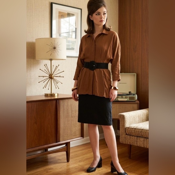 Rabbit Rabbit Rabbit
Vintage Rabbit Designs
Tailored Style Rust Dress NWOT - Picture 2 of 9